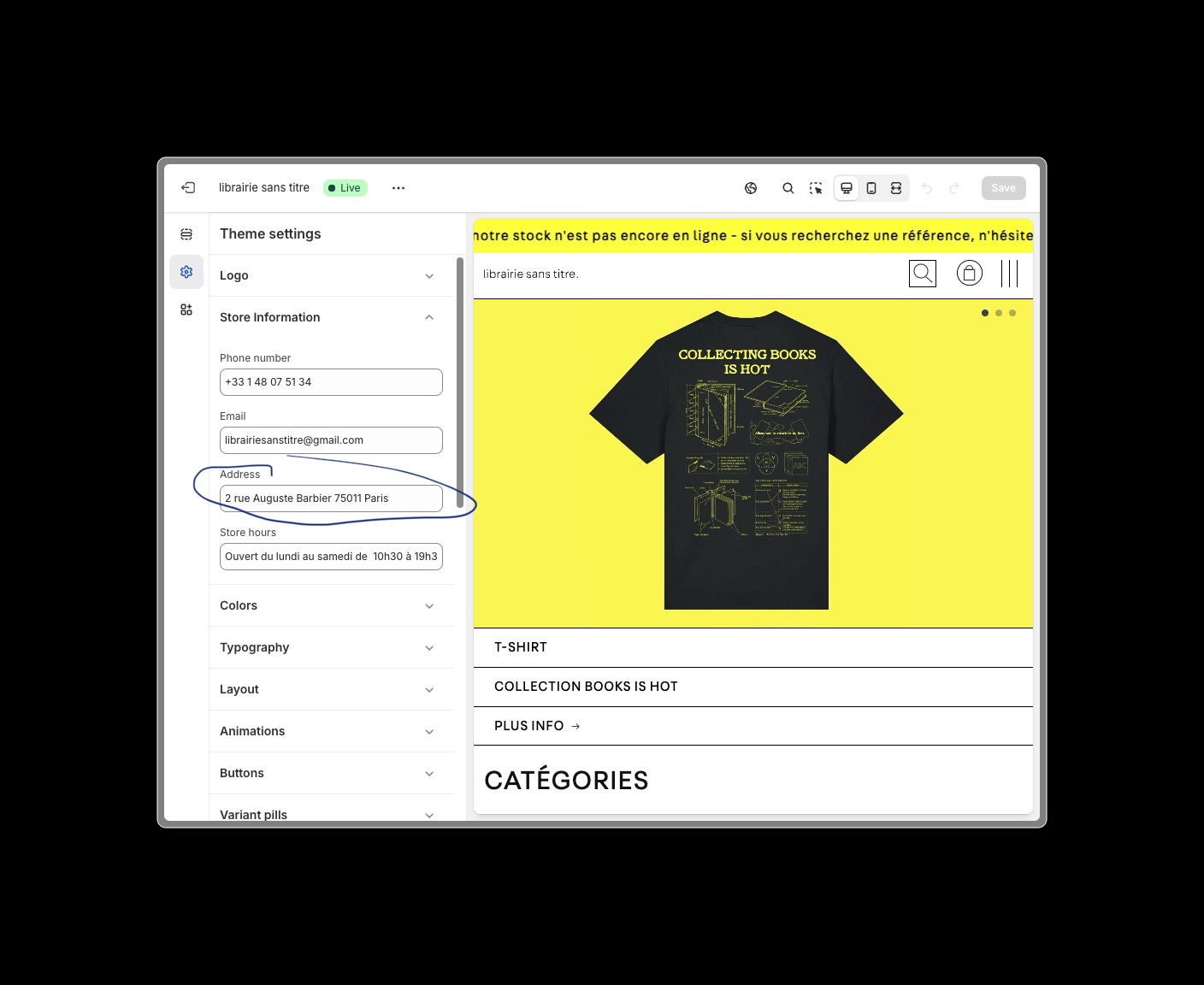 librairie-sans-titre-general-settings-store-address